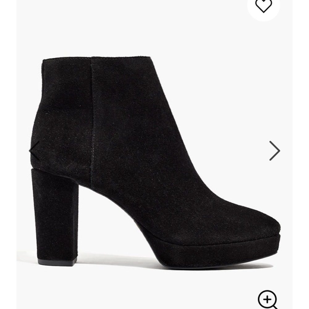 madewell The Haley Platform Boot genuine suede